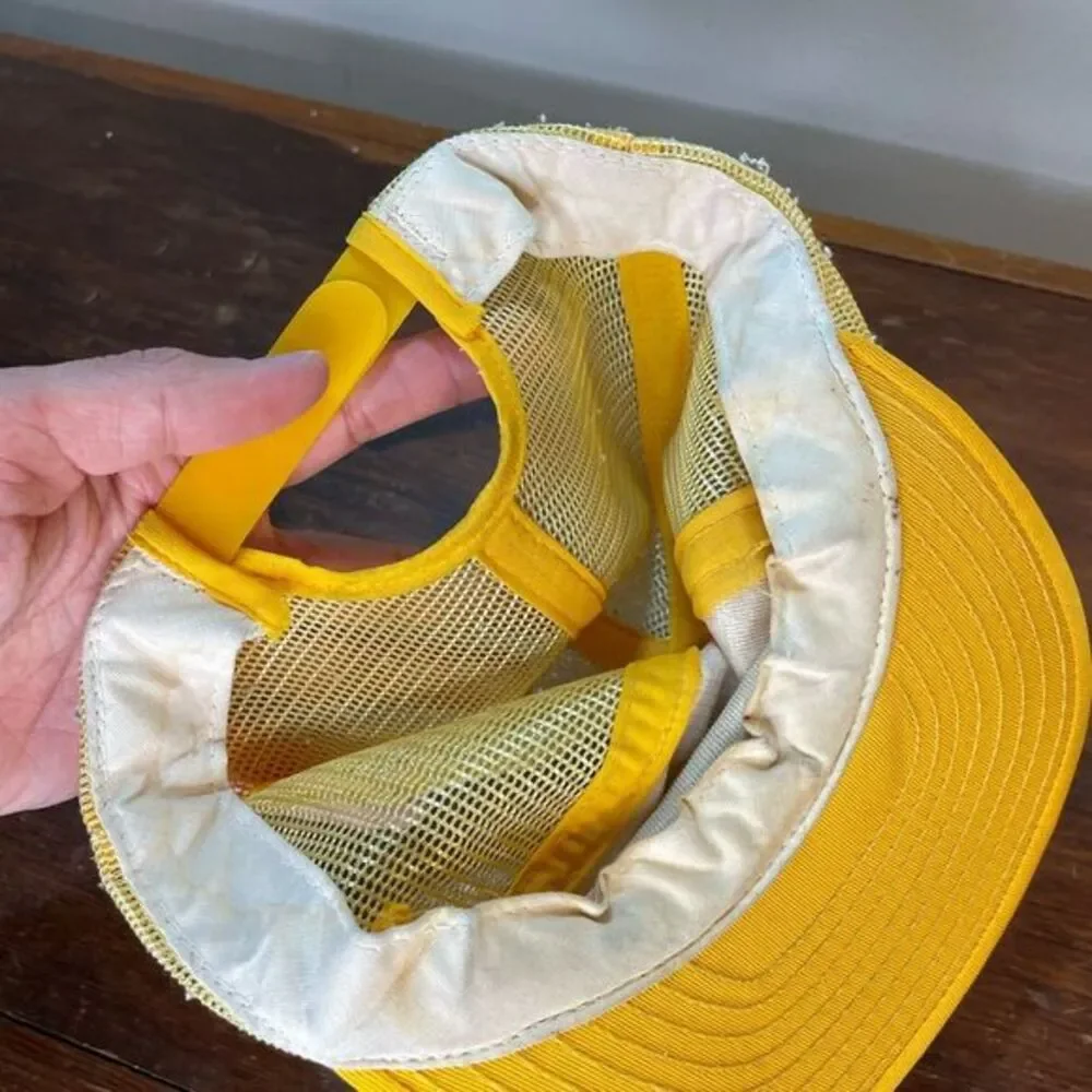 Vintage‎ Schroon Lake Yellow Mesh Trucker Snapback